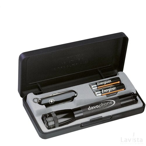 Mini Mag-Lite/Victorinox Set Zaklamp Zwart