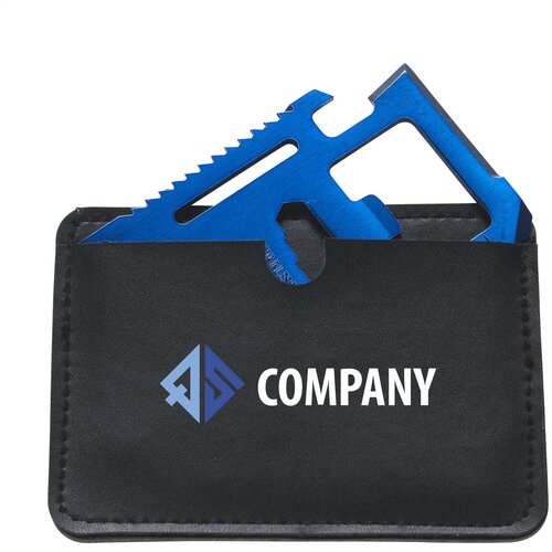 Creditcard Multitool Met 11 Functies Blauw