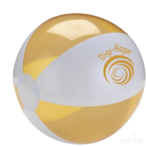 Beachball Ø 24 Cm Wit/Oranje