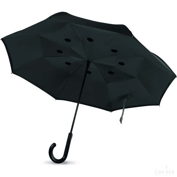 Reversible paraplu Dundee zwart