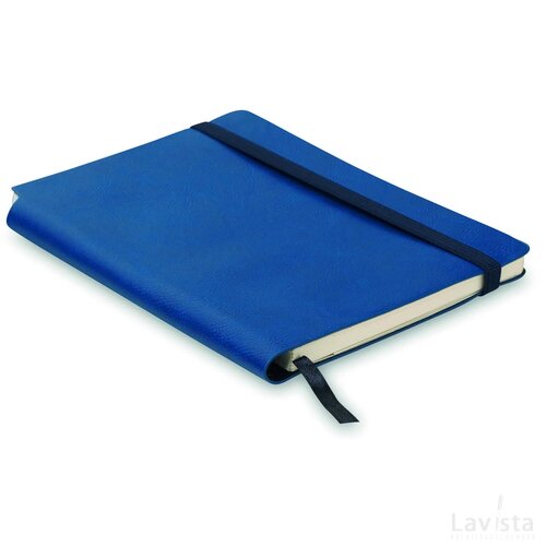 Pu notitieboek Softnote blauw