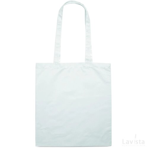 Katoenen boodschappentas Cottonel colour + wit