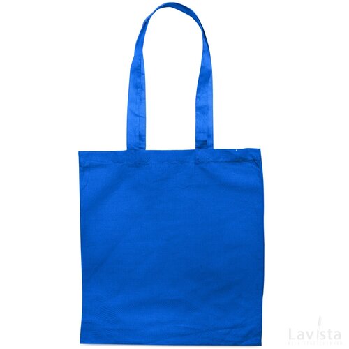 Katoenen boodschappentas Cottonel colour + royal blauw