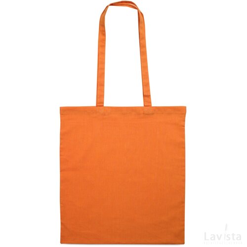 Katoenen boodschappentas Cottonel colour + oranje