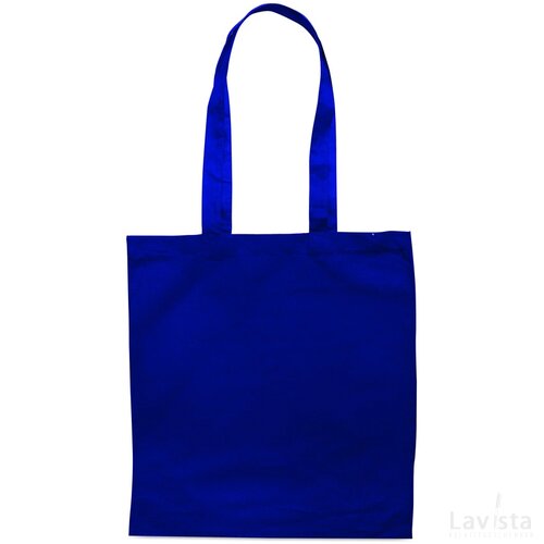 Katoenen boodschappentas Cottonel colour + blauw