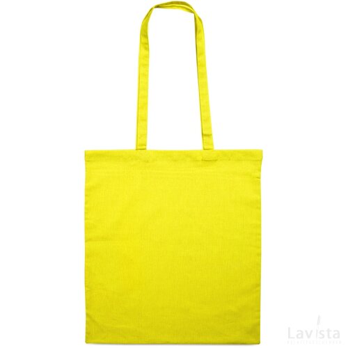 Katoenen boodschappentas Cottonel colour + geel