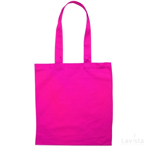 Katoenen boodschappentas Cottonel colour + fuchsia