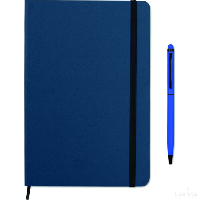 Notitieboekje a5 styluspen Neilo set blauw
