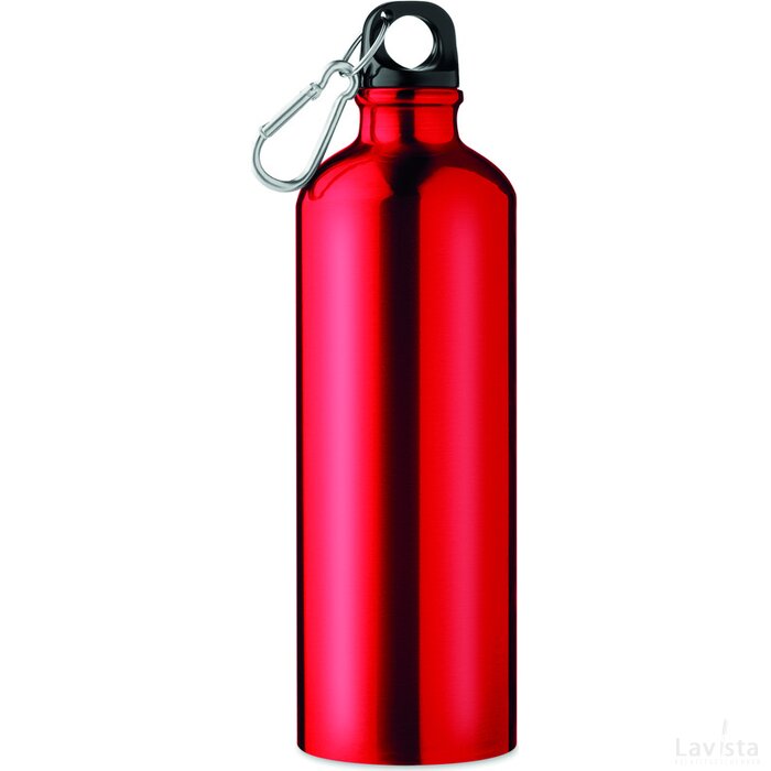 Aluminium fles 750 ml Big moss rood