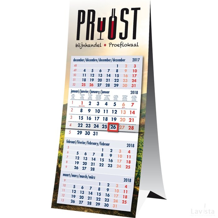4 maands bureaukalender