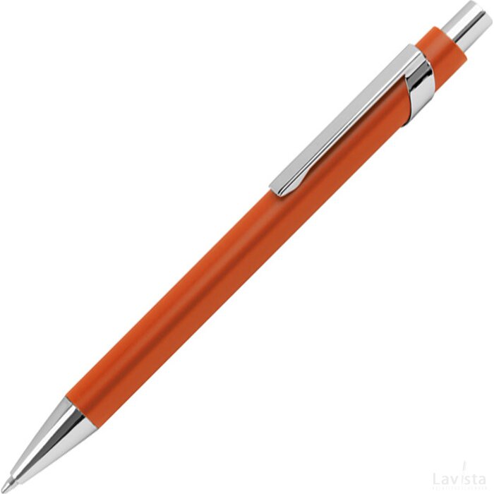 rubbercoated pen oranje