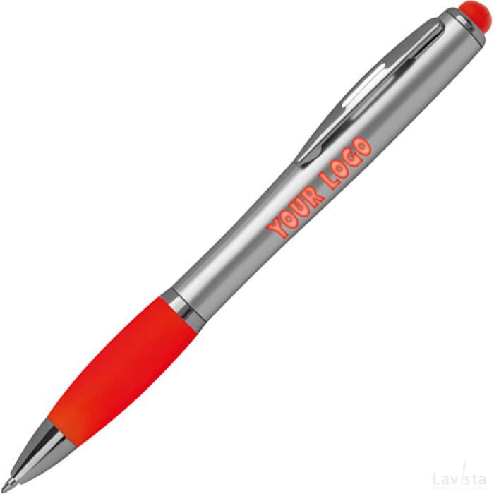 Pen met gekleurd LED licht rood