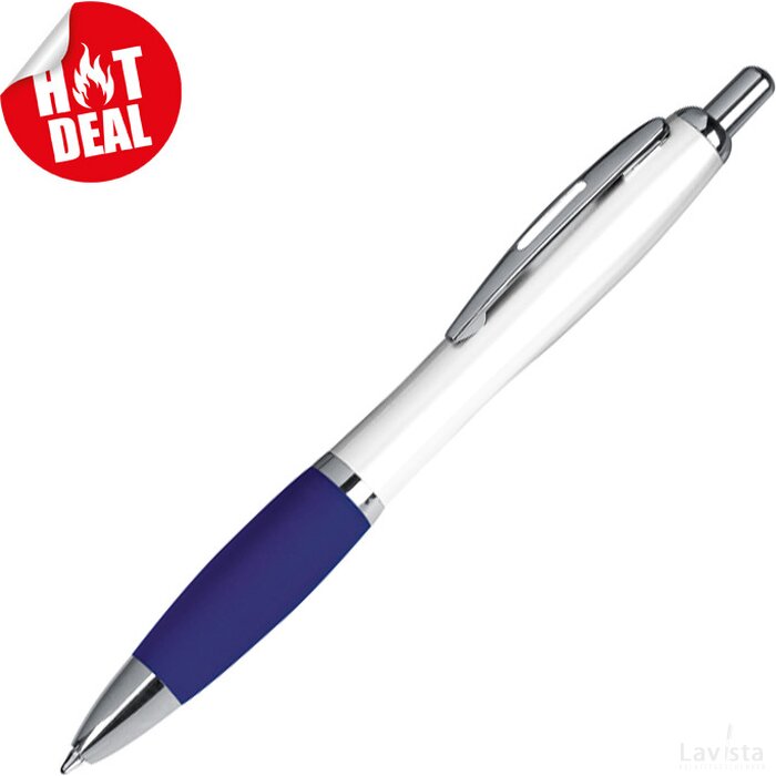Kunststof pen donkerblauw darkblue donkerblauw