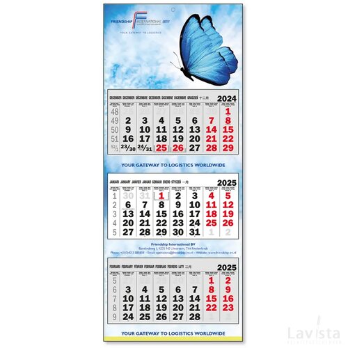 Luxe 3 maandskalender