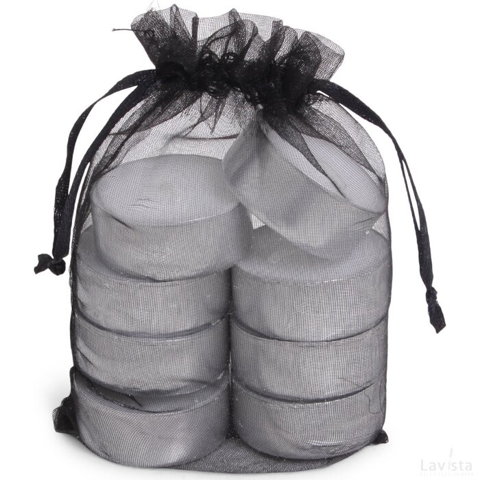 Organza Tealight Bag /8 Black