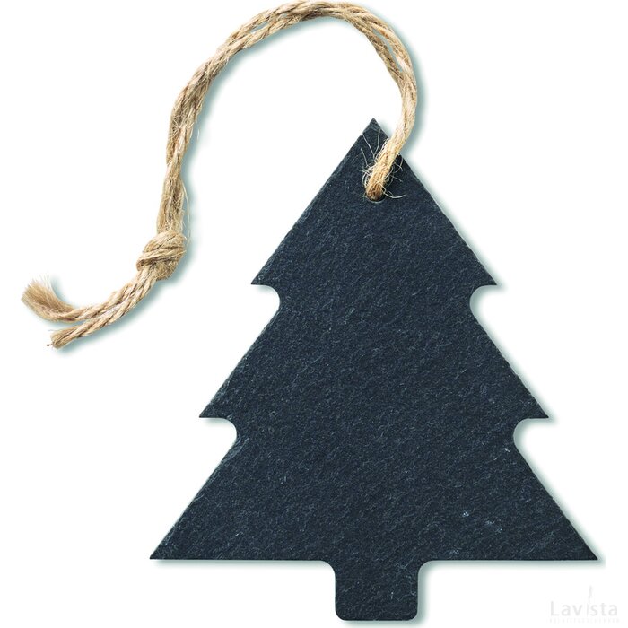 Kerstboom hanger van leisteen Slatetree zwart