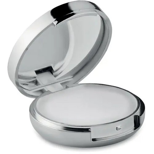 Lippenbalsem spiegel Duo mirror glanzend zilver