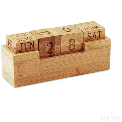 Bureaukalender bamboo Karenda hout