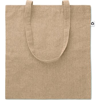 Tas gerecycled stof, 140 gr/m² Cottonel duo beige