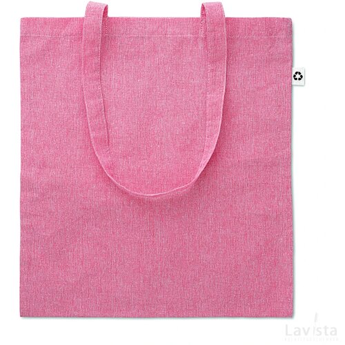 Tas gerecycled stof, 140 gr/m² Cottonel duo rood