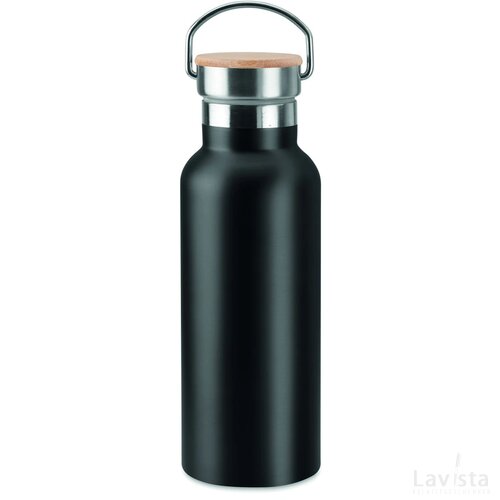Dubbelwandige fles 500ml Helsinki zwart