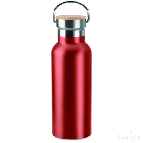 Dubbelwandige fles 500ml Helsinki rood