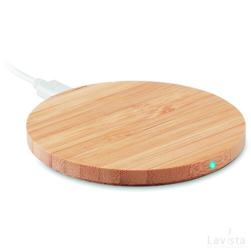 Draadloze oplader bamboe Rundo hout