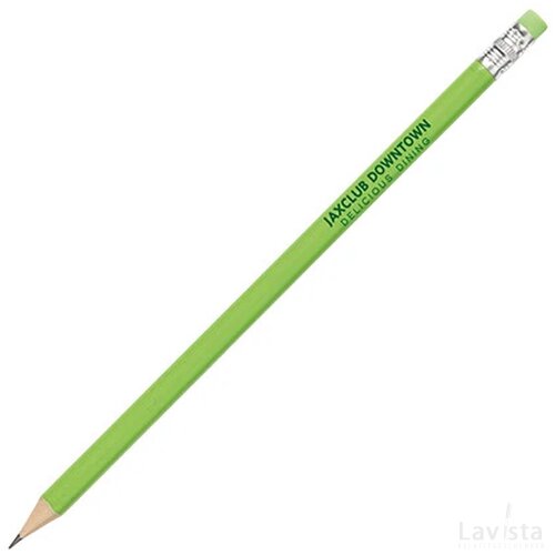 SABA potlood met gum en geslepen punt Peekay lichtgroen