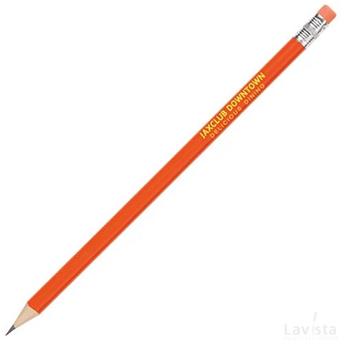 SABA potlood met gum en geslepen punt Peekay oranje