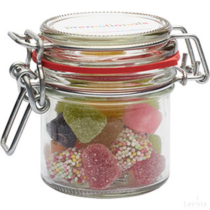 Glazen weckpotje met snoep (255 ml) Transparant