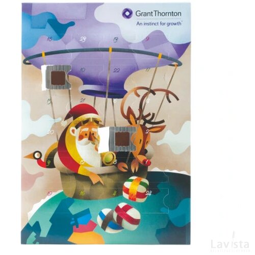 Adventkalender A4 tot in full colour bedrukt custom made