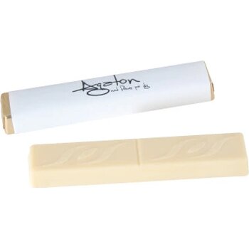 Chocolade stick ca. 18 gr. met karamelvulling tot in full colour bedrukt custom made
