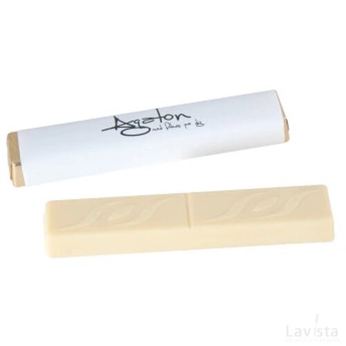 Chocolade stick ca. 18 gr. met karamelvulling tot in full colour bedrukt custom made