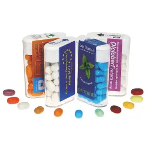 Tak-Tik snoepjes in dispenser