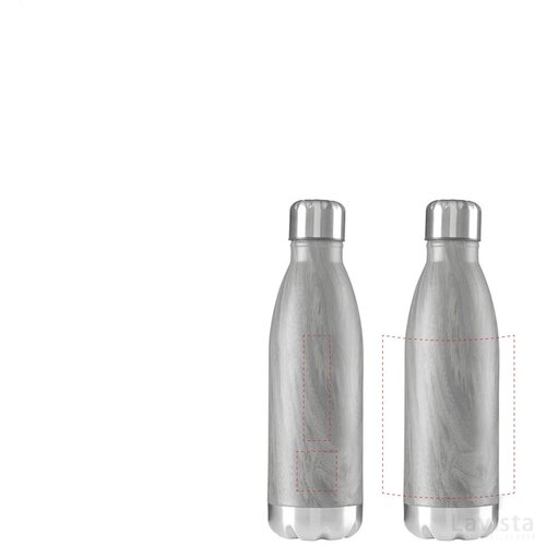 Topflask Wood Drinkfles Bruin
