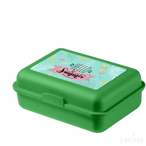 Kinder broodtrommel voor school Groen