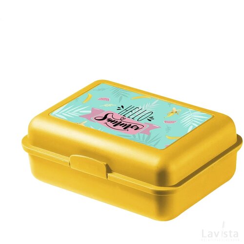 Kinder broodtrommel voor school Geel