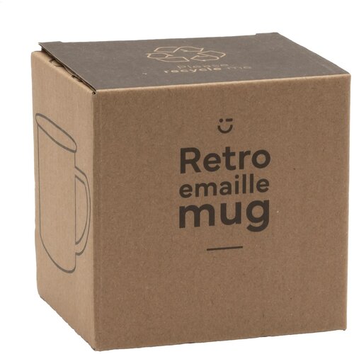 Geëmailleerde retro mok 350 ml