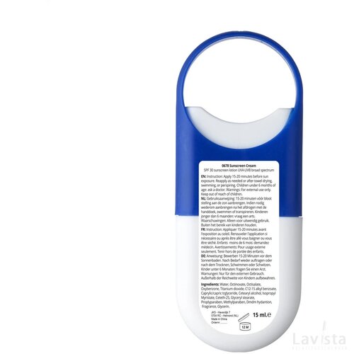Sunscreen Cream Hookup Factor 30 Blauw