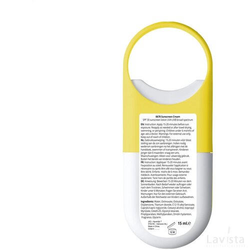 Sunscreen Cream Hookup Factor 30 Geel