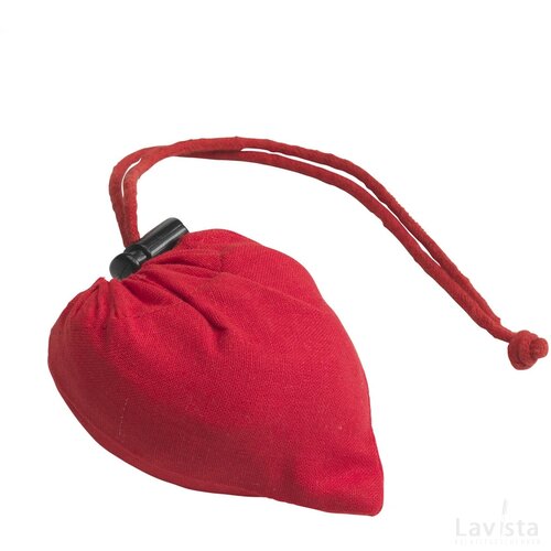 Stawberry Cotton Opvouwbare Tas Rood