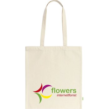 Organic Canvas Shopper 320 G/M² Tas Ecru