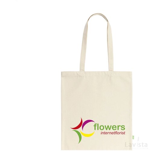Organic Canvas Shopper 320 G/M² Tas Ecru