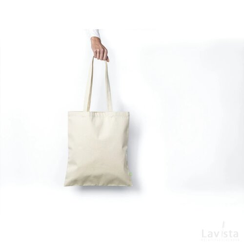 Organic Canvas Shopper 320 G/M² Tas Ecru
