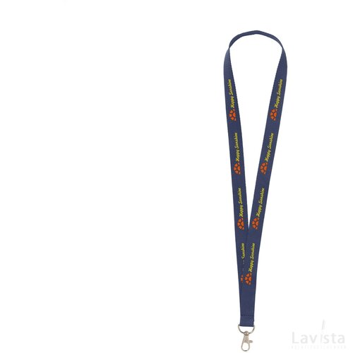 Keycord Budget 2 Cm Lanyard Donkerblauw
