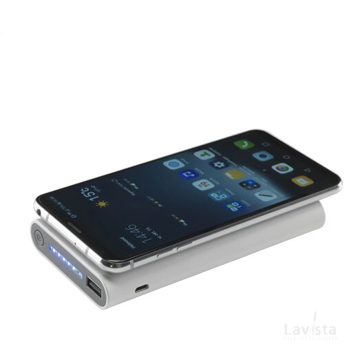 Wireless Powerbank 8000 C Draadloze Oplader Wit