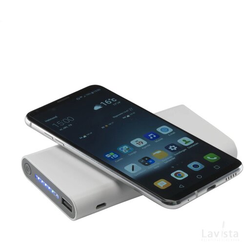 Wireless Powerbank 8000 C Draadloze Oplader Wit