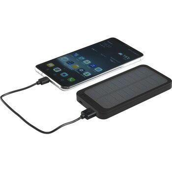 Solar Powerbank 4000 Powercharger Zwart