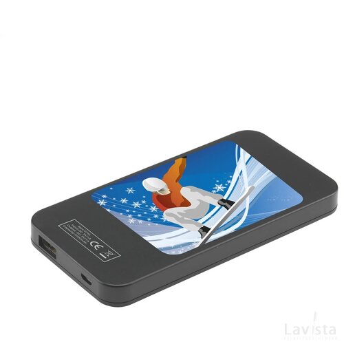 Solar Powerbank 4000 Powercharger Zwart