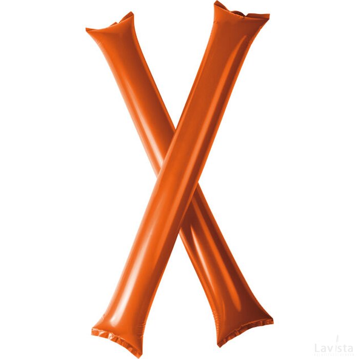 Cheer 2 delige opblaasbare cheering sticks Oranje